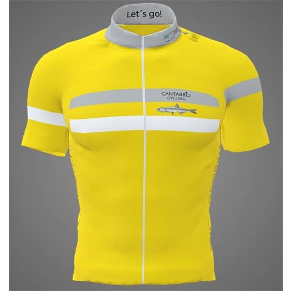 MAILLOT CORTO CANTABRIC CYCLING AMARILLO